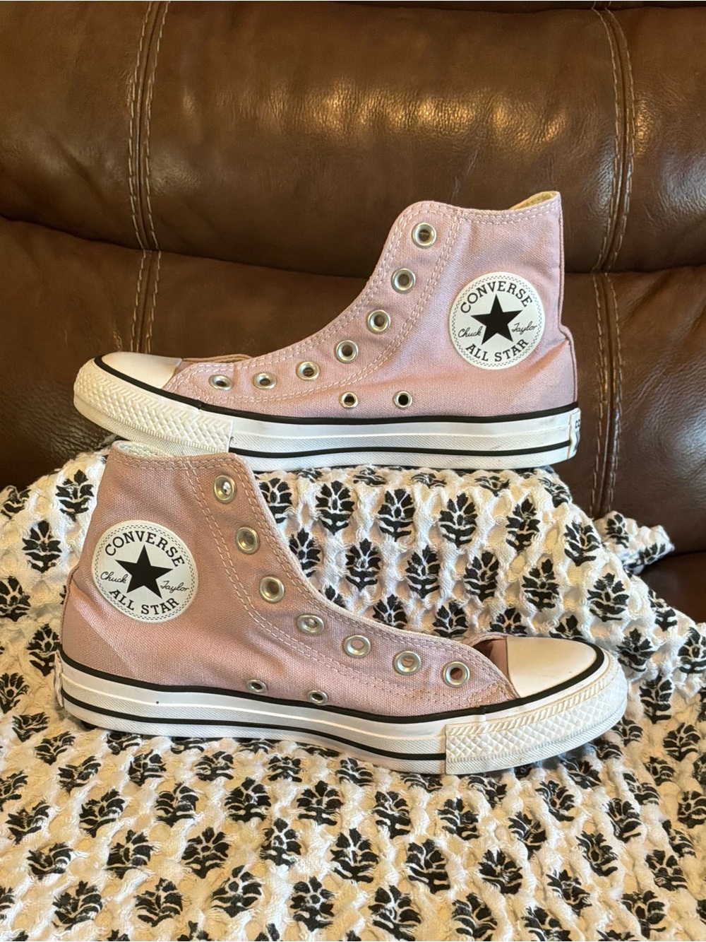 Converse Pink High Top Lace-Up Boots